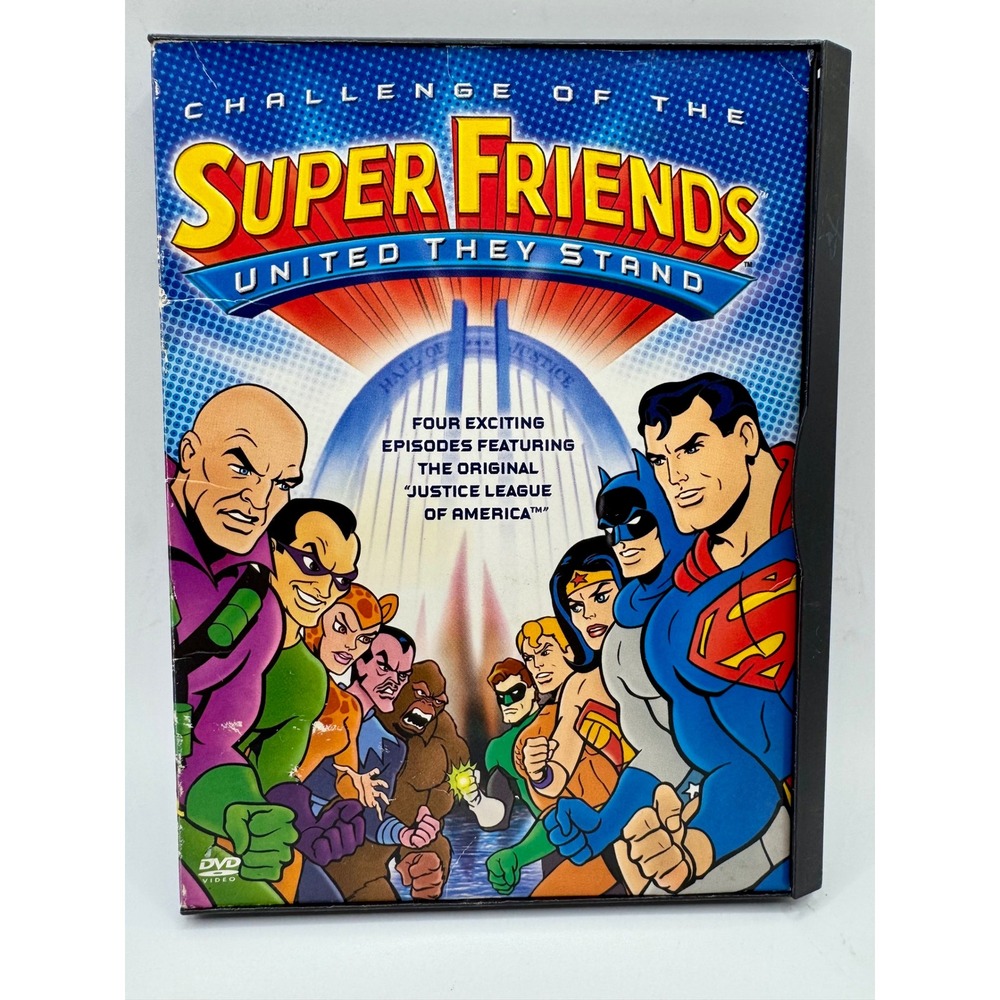 Warner Bros Challenge of‎ the Super Friends United They Stand DVD 2003 DC Comics